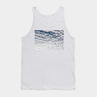 Cirrocumulus clouds against blue sky cloudscape Tank Top